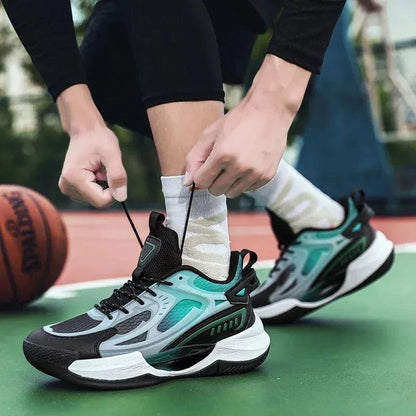 Black Basketball Shoes - Non-Slip with Enhanced Cushioning - MoveUP Outlet